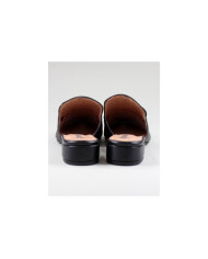 Ladies Ginova Black Mules with Application
