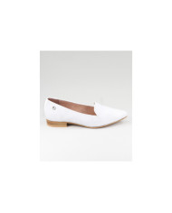 Sapatos Rasos Brancos Formais Ginova de Senhora