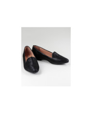 Sapatos Rasos Pretos Formais Ginova de Senhora