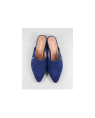 Mules Azuis Ginova de Senhora Perfurados