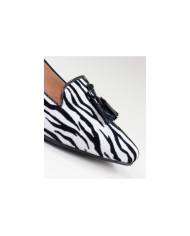 Sapatos Rasos Zebra de Senhora Ginova com Berloques