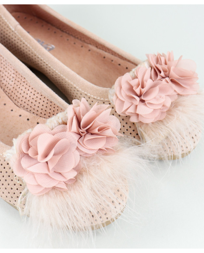 Sabrinas Rosa Ginova de Mulher with Plumas