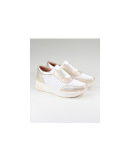 Taupe Trainers / Beje Ginova Women with Elastic