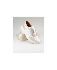 Taupe Trainers / Beje Ginova Women with Elastic