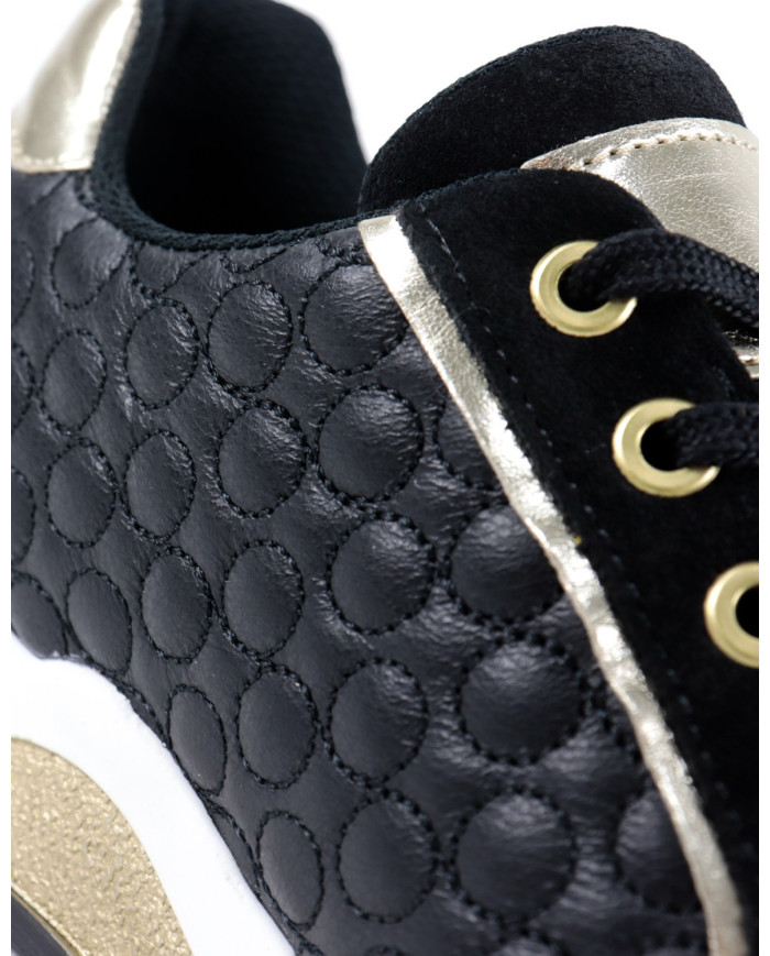 Black Women's sneaker Ginova in Skin