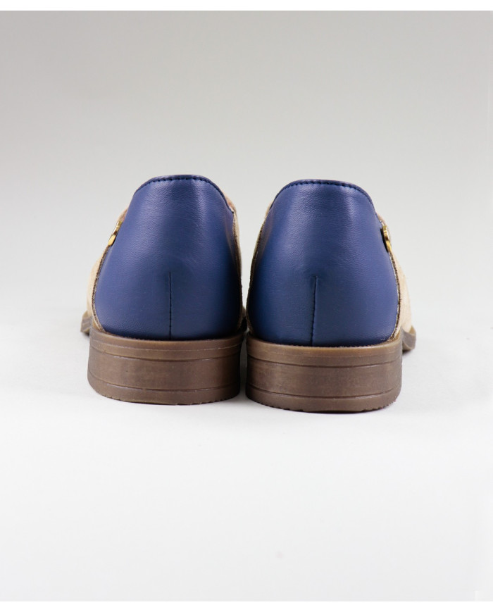 Rasos Taupe Shoes with Lady Ginova Blue with Berloque