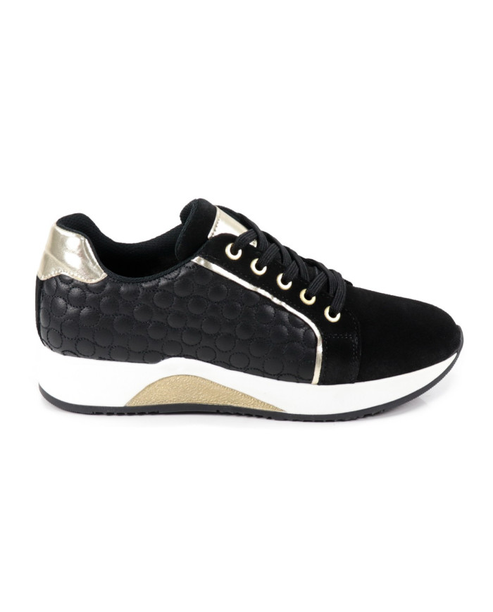 Black Women's sneaker Ginova in Skin