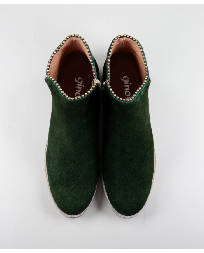Green Boots Rasas Ginova with Rebordo Decorated
