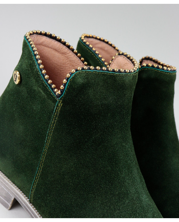Green Boots Rasas Ginova with Rebordo Decorated