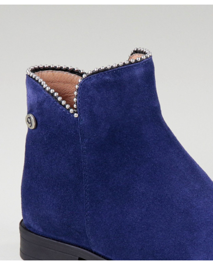 Blue Boots Rasas Ginova with Rebordo Decorated