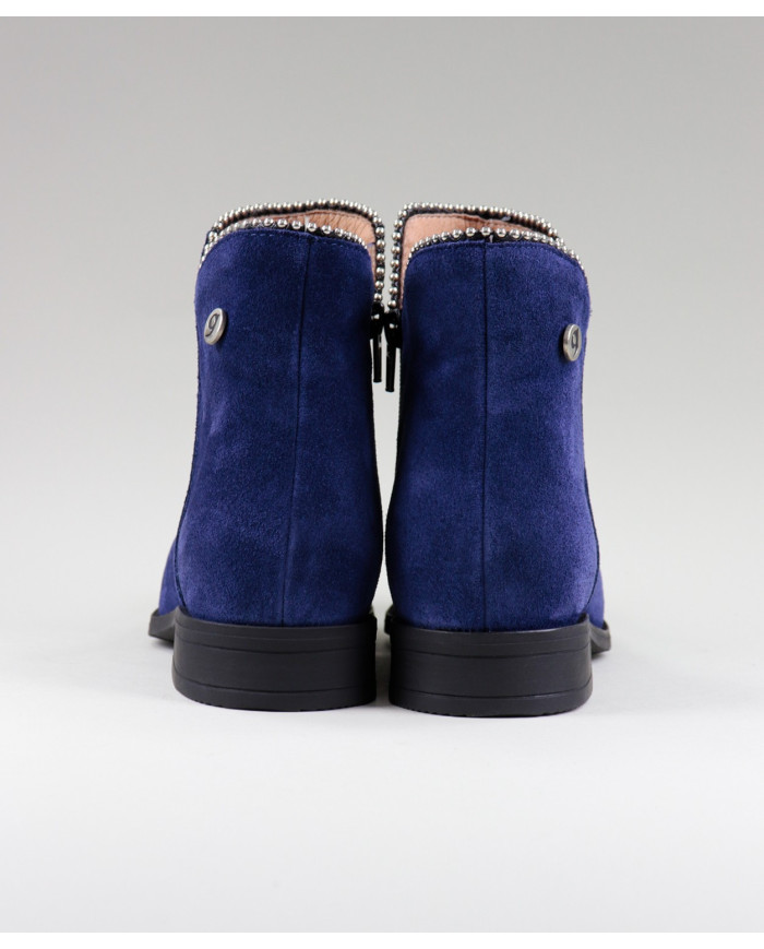 Blue Boots Rasas Ginova with Rebordo Decorated