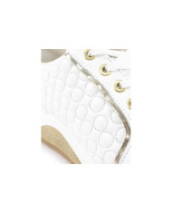 Ginova Women's White Sneaker in Skin