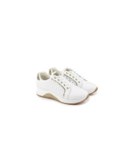 Ginova Women's White Sneaker in Skin