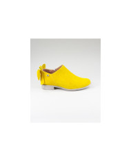 Yellow Boots Rasas Ginova de Senhora with Lace Behind
