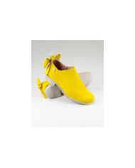 Yellow Boots Rasas Ginova de Senhora with Lace Behind
