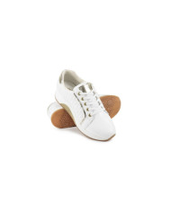 Ginova Women's White Sneaker in Skin
