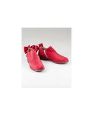 Red Boots Rasas Ginova de Senhora with Laço Behind