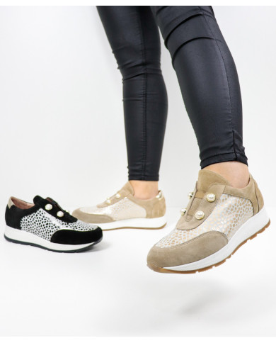 Ginova Women's Trainers with Pearls