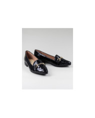 Sapatos Rasos Ginova de Mulher com Aplicação Dourada