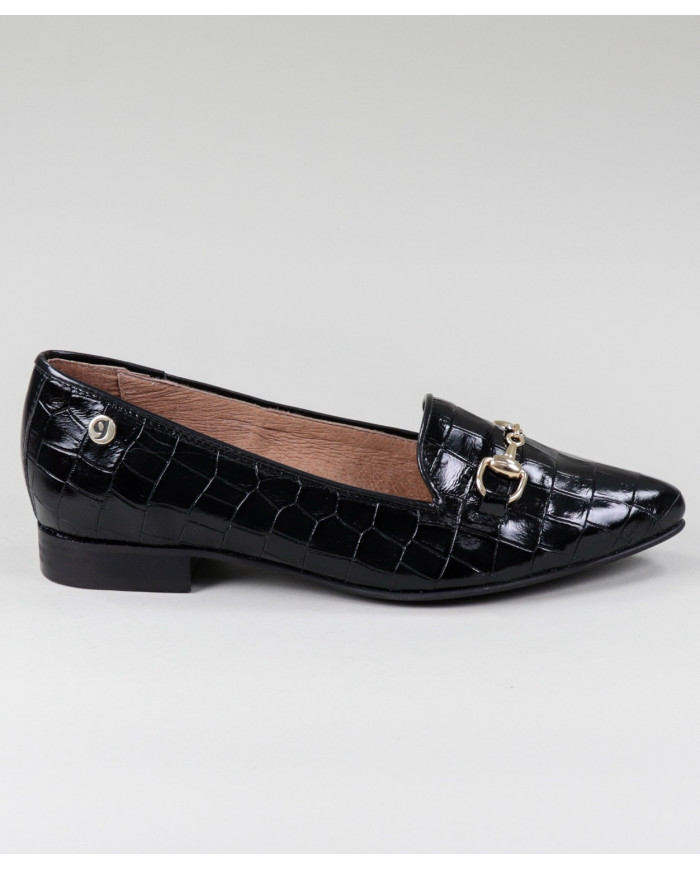 Zapatos Rasos de mujer con aplicación de oro