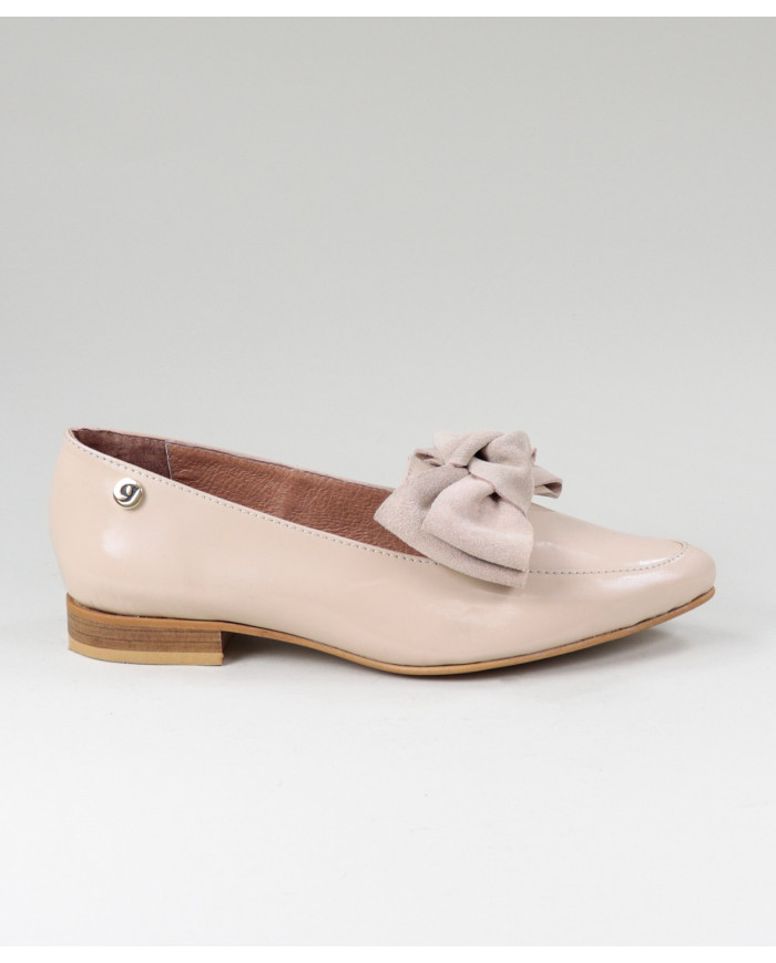 Pink Ginova Rasos Shoes Envernized with Laço