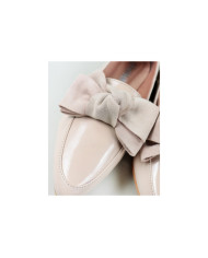 Pink Ginova Rasos Shoes Envernized with Laço