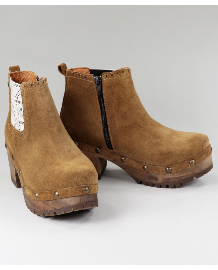 Botas de mujeres Ginova con encaje en elástico