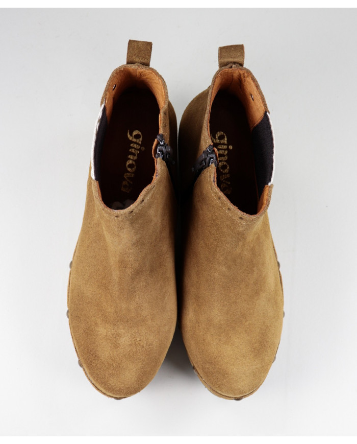 Camel Ginova Women's Boots with Lace in Elastic