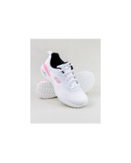 White Skechers Radiant Choice sneakers with Pink Detail