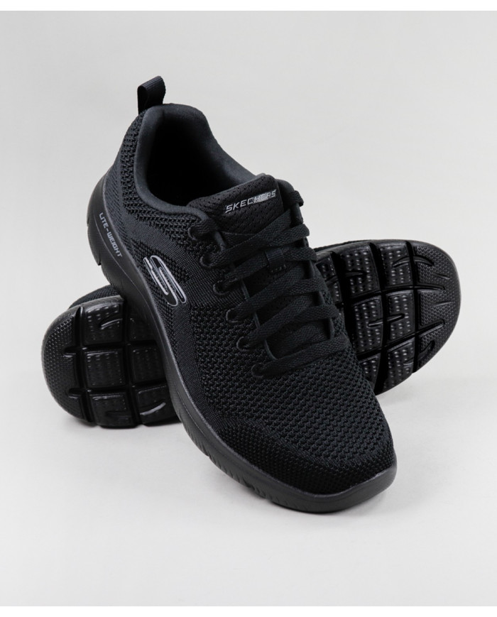 Brisbane Skechers Black Mens Trainers