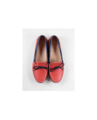Red Women's Moccasins with Cordon on the Front