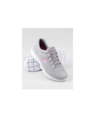 Skechers Grey shoes and Pink Quick Lapse