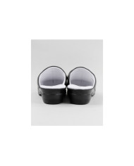 Black Orthopedic Slippers with Seams Ginova