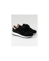Women's Black Trainers Ginova with Lace