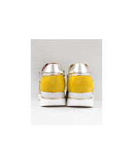 Women's Ginova Yellow Sneakers with Zip on the Lateral