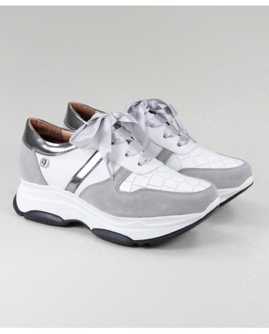 Women's Ginova Trainers With Lace Satin