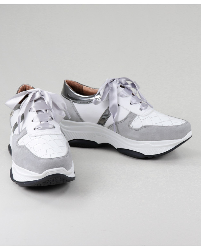 Women's Ginova Trainers With Lace Satin
