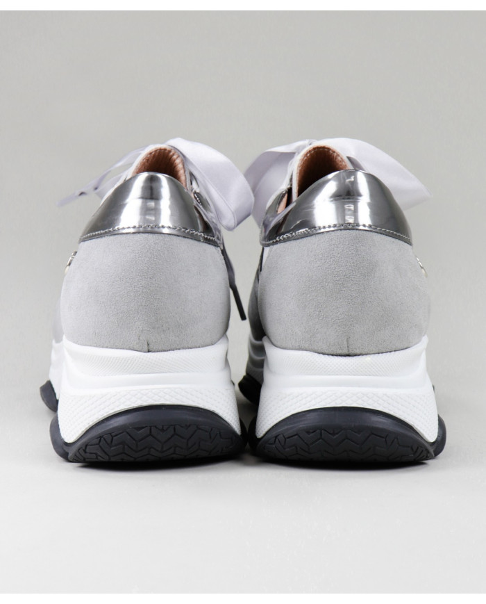 Women's Ginova Trainers With Lace Satin