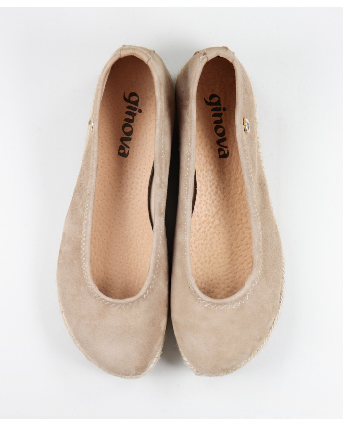 Sabrinas Taupe Ginova com Sola em Esparto