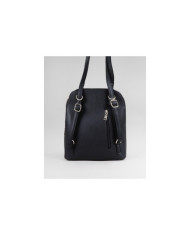 Damas Black Backpack con bolsillo en frente