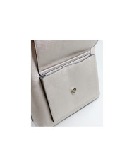 Mochila Platina de Senhora com Bolso na Frente