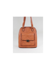 Mochila Camel de Senhora com Bolso na Frente