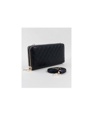 Señoras Black Wallet con dos lados