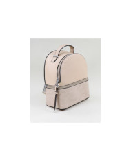 Mochila Bege de Senhora com Fecho