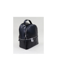 Damas Black Backpack con Zipper