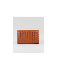 Lady Camel Wallet con Efecto Interlazado