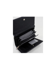 Black Wallet with Effect Interlaced