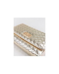 Wallet platino con efecto interlacido