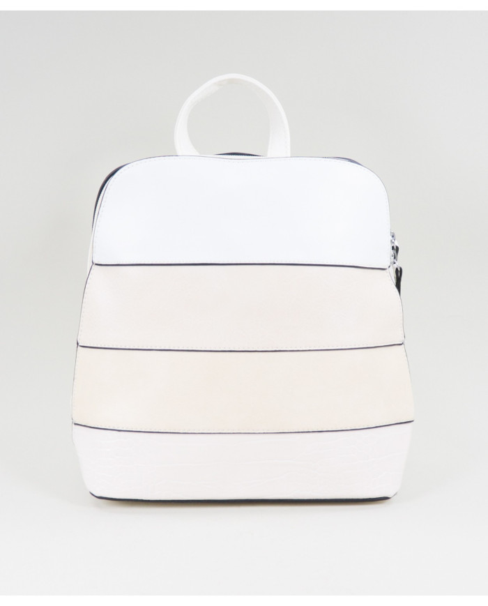 Mochila Bege de Senhora com Tiras