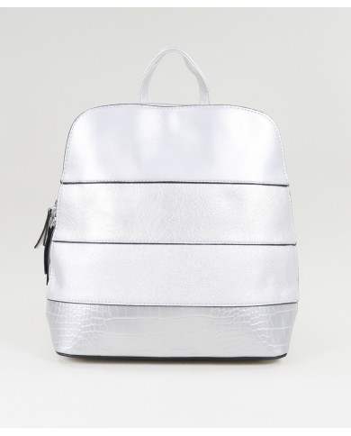Damas de plata mochila con tiras